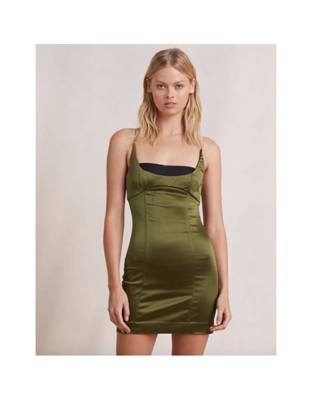 Bec & Bridge Olive Green Mini Dress